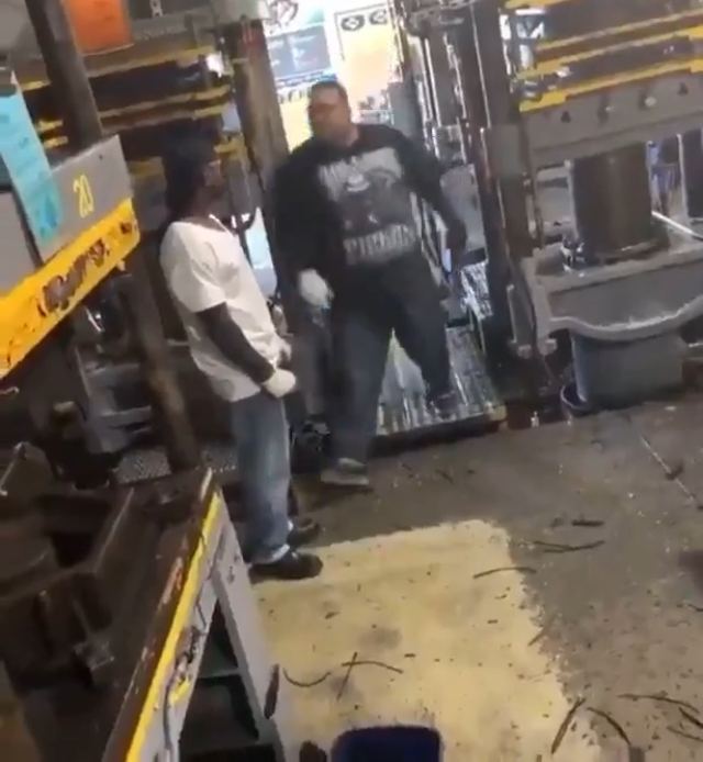 big dude wasnt ready for his crashout