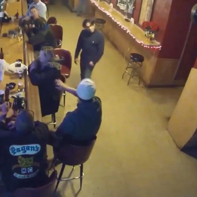 Bro takes his babe into a biker bar and regrets it 💪